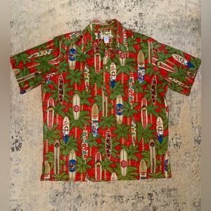 Reyn Spooner XXL Mele Kalikimaka Limited Hawaiian Surf Christmas Aloha Shirt